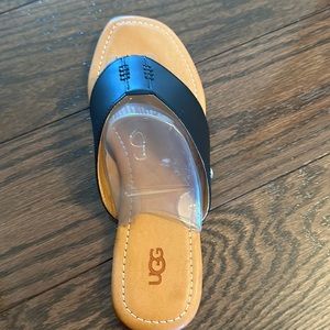Brand new, UGG black leather sandals